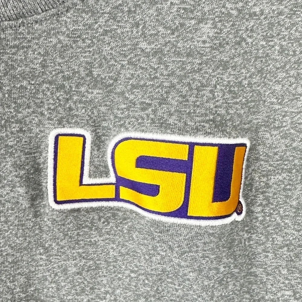 Nike LSU Embroidered Athletic Cut Crew Neck Short Sleeve Shirt Size Small